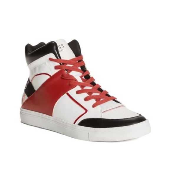 New GUESS Men's high sneakers SZ 12 - Picture 3 of 5